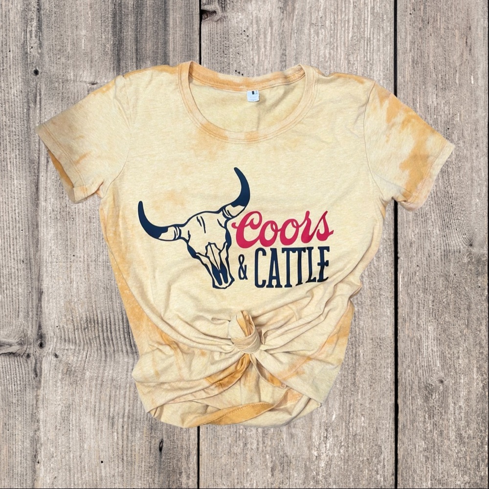 Bleached Coors and Cattle Tshirt